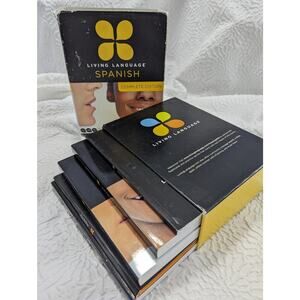 LIVING LANGUAGE! SPANISH, COMPLETE BEGINNER TO ADVANCED! BOOKS, CD AUDIO, NOTES!